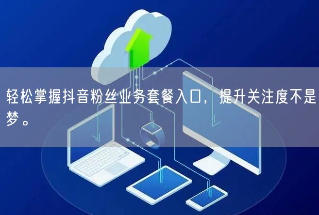 轻松掌握抖音粉丝业务套餐入口，提升关注度不是梦。